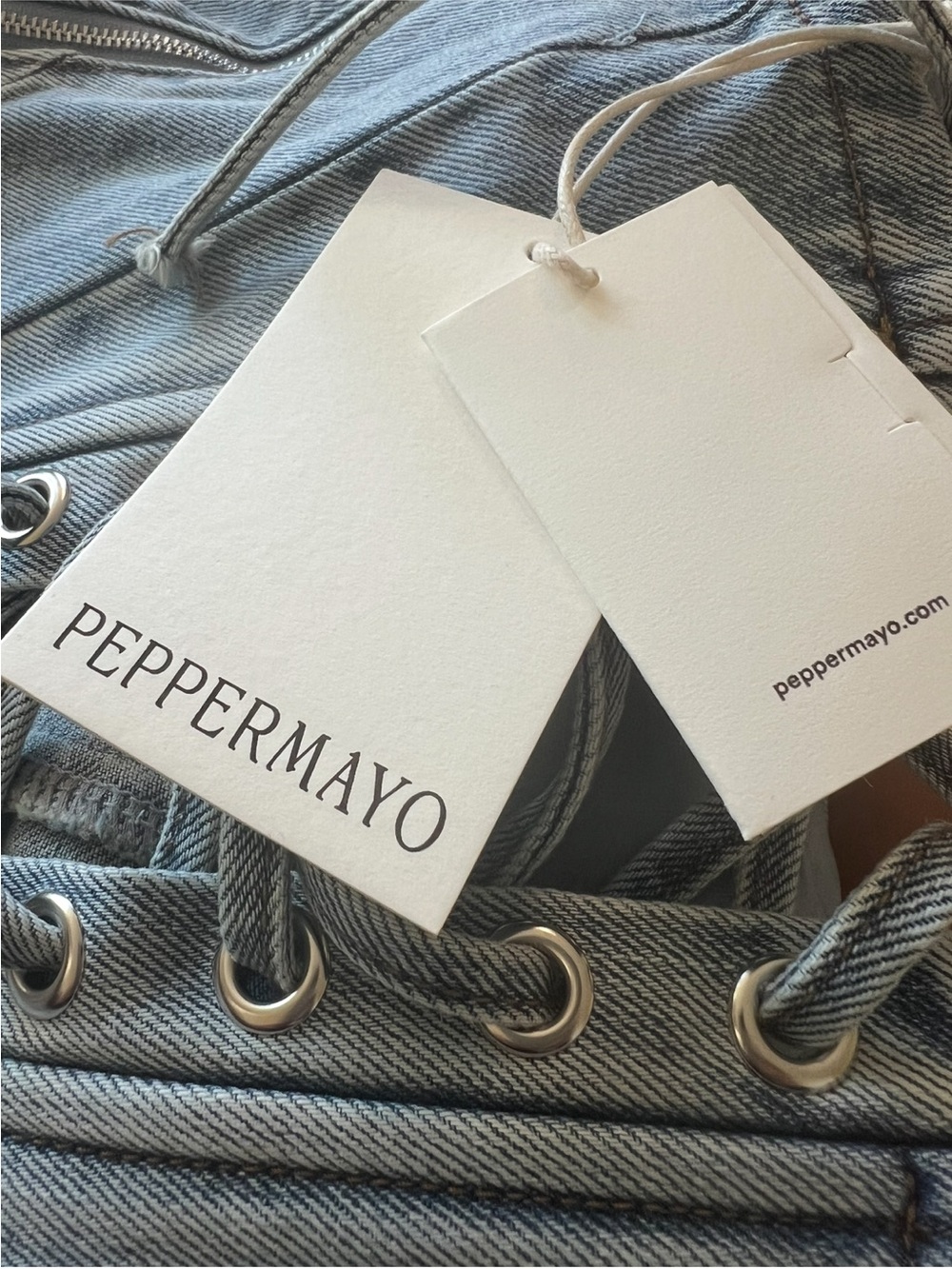 Peppermayo Denim Top Strapless Bustier - Picture 11 of 11